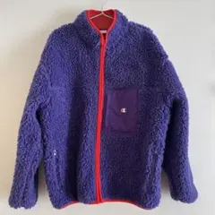 Champion フリースジャケット 紫色 L