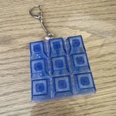 ブルー キーボードスイッチ風 アクリルキーホルダー
