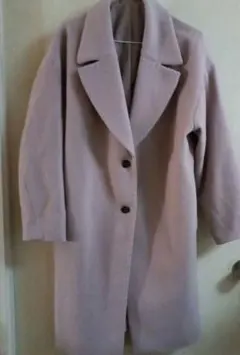 ★GU ウールブレンドオーバーサイズチェスターコート　L