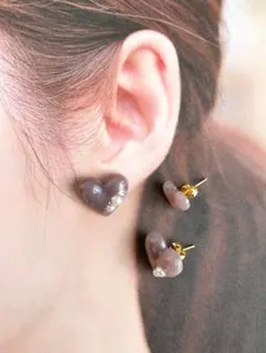 ☆No.281☆ハンドメイド　レジンアクセサリー 3個ピアス