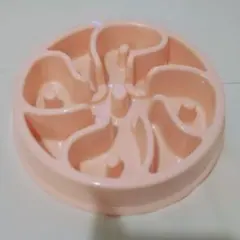 新品ピンク犬猫早食い防止フードボウル早食い対策肥満防止お皿ご飯食器小型犬子犬餌入