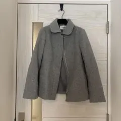 グレー ウールコート ファー付き　スナイデル好きさんに