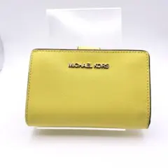 マイケルコース　折財布　財布　ウォレット　イエロー