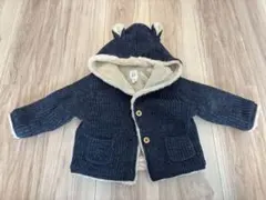 GAP ネイビー くま耳フード付きアウター　70センチ
