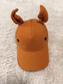 馬耳キャップ 焦げ茶色 JRA 非売品 - メルカリ