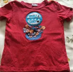 ミキハウスダブルB Tシャツ120 レッド