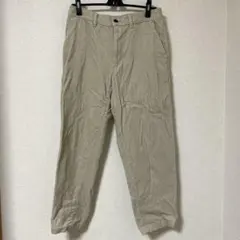 GU コーデュロイパンツ テーパード イージー パンツ アイボリー　ホワイト　S