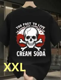 CREAM SODA スカルロゴ Tシャツ ブラック