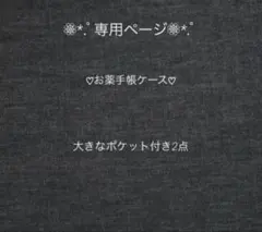 No.656☆マーブル様♡専用ページ☆お薬手帳ケース☆大きなポケット☆2点☆
