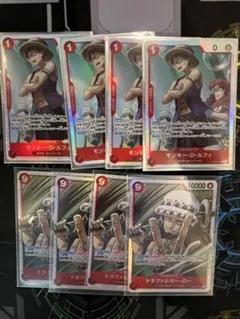 即購入⭕️ルフィsr4枚　ローsr4枚セット OP14-013 OP14-009