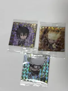 NARUTO 忍界シールウエハース サスケ 、ナルトCR　未開封