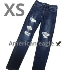 セール中❣️アメリカンイーグル ジェギング ダメージ加工ストレッチ デニム XS