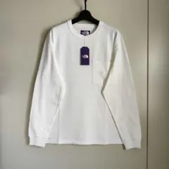 日本製【美品】THE NORTH FACE パープルレーベル長袖カットソー Ｌ THE NORTH FACE】パープルレーベルロングスリーブロゴティー (THE