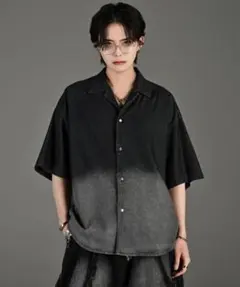 Adrer デニム 半袖シャツ グラデーションのサムネイル