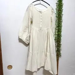 サマンサモスモス 製品染めピンタックチュニック F 七分袖 綿100%