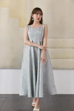 Classic Floral Jacquard Dress herlipto - メルカリ