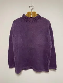 90s グッドレギュラー モックネック コットンニット