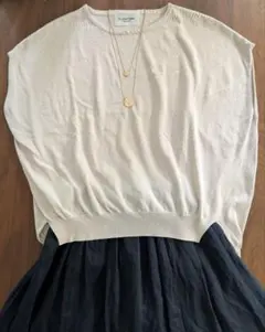 お値下げしました！le.coeur blanc ドルマンスリーブニット トップス