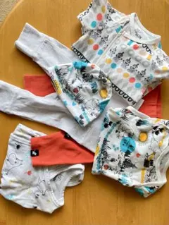 【新生児～２ケ月程度】ロンパース等6点セット ・ムーミン コープ