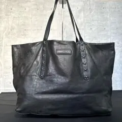 JIMMY CHOO PIMLICO クロコ型押し ダークグレー トートバッグのサムネイル