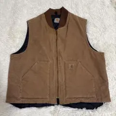 Carhartt V02 BRN ダックベスト ブラウン M メキシコ製 - メルカリ