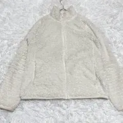 UNIQLO ユニクロ　ファーフリースジップジャケット　M クリーム色