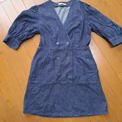 SLY デニム調 Vネック ワンピース