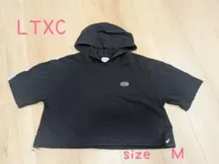 LTXC 半袖 フーディー ブラック Mサイズ