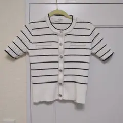 Nicola Short Sleeve Knit Cardiganのサムネイル
