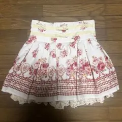 リズリサ　花柄　スカパン