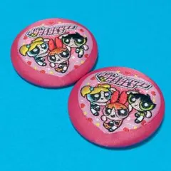 刺繍缶バッジ パワーパフガールズ 集合④ ブロッサム バブルス バターカップ