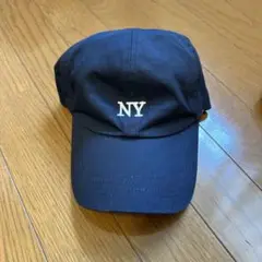 NYロゴ刺繍 ネイビーキャップ