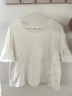 niko and... フリルスリーブ 半袖Tシャツ ホワイトのサムネイル