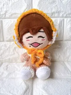 ちびぬい服　なにわ男子　ハートのイヤーマフセット　オレンジ