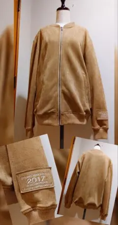 松山千春2017コンサート記念ブルゾン・ ロゴ入り【キャメル・Lサイズ】