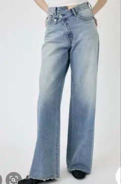 CROSS WAIST WIDE STRAIGHT デニム