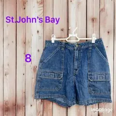 USA古着 St.John's Bay ギミック デニム カーゴショーツ 8