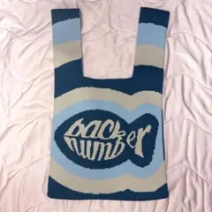 back number ジャガードニットバッグ BLU ブルー 青 | Mercari