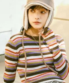 新品　FREAK’S STORE♡ウォッシャブル ラメクルーネックニット