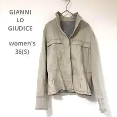 ジャンニロジュディチェ 長袖 ジャケット S 麻混 春夏秋 おでかけ 羽織物