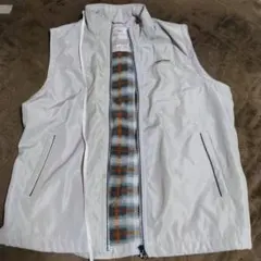 FIRST DOWN Mサイズ ベージュ ジップアップベスト