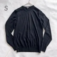 UNIQLOエクストラファインメリノクルーネックセーター　長袖　Sサイズ　黒