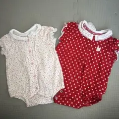 ミキハウスロンパース2点セット