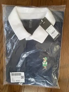 adidas ゴルフビヨンドザコースCHIPラガー長袖シャツ　L寸 ネイビー