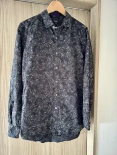 Paul Smith 花柄 コットンシャツ XL ブラック
