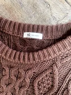 ★お値下げ中★tk.takeo kikuchi★ブラウンニット
