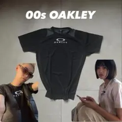 00s OAKLEY サイバー tシャツ archive y2k テック系 黒