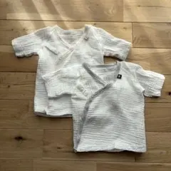 【美品】【2枚セット】ベビー肌着 短肌着 西松屋 綿100％