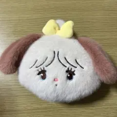 mikko スフレ　ふわふわフェイスポーチ（Dカン付き）