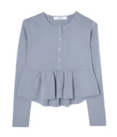 【herlipto】Flare Peplum Knit Top ハーリップトゥのサムネイル